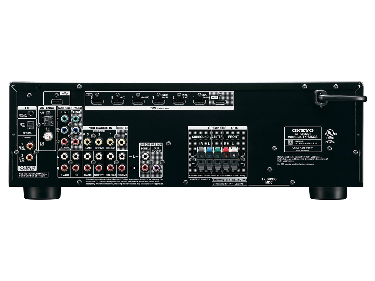 ONKYO TXSR333 Amply Xem phim 5.1 kênh TNG Audio